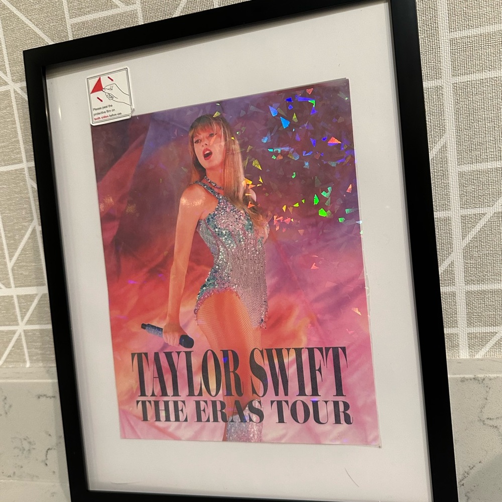 Taylor Swift The Eras Tour Movie Poster Custom Prism Holographic Picture w Frame - Picture 5 of 8